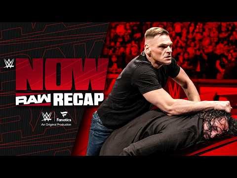 Gunther ASSAULTS Seth Rollins, more WrestleMania matches set | Raw Recap: WWE Now