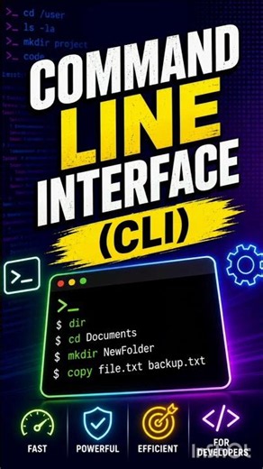 Introduction to command line Interface #trending #computereducation #shortsfeed#commandline