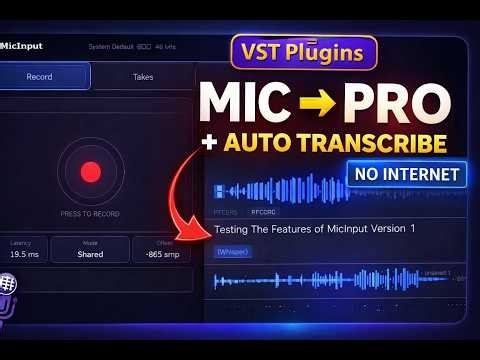 Real-Time VST Mic + Automatic Transcription (Offline AI)