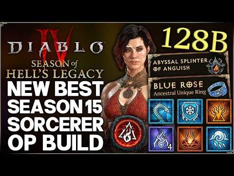 Diablo 4 - New Best Most OP DAMAGE Sorcerer Build - Season 15 Ice Spikes = Easy Torment 12 Guide!