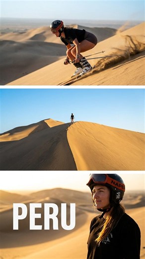 Skiing Down Giant Sand Dunes In Peru! 🇵🇪