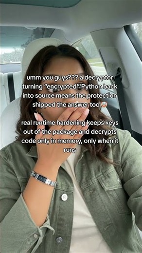 umm you guys??? a decryptor turning “encrypted” Python back into source means the protection…