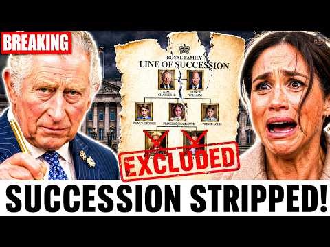 Meghan GOES INSANE after King Charles REMOVES Her Kids From Line Of Succession