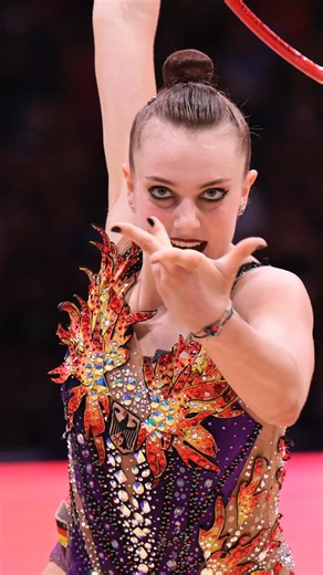 When Margarita Kolosov 🇩🇪 impressed the Valencia crowd with a 5th place in the hoop final 🤩 Did you know Rhythmic Worlds is taking place in Germany this year? #Gymnastics | International Gymnastics Federation - FIG