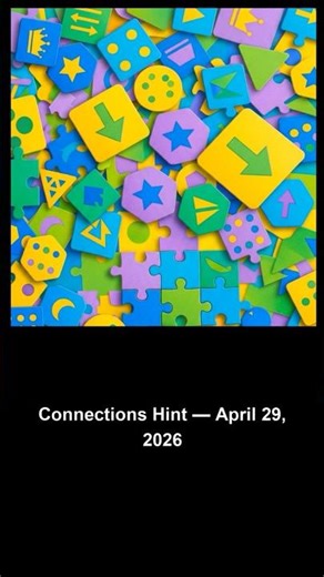 NYT Connections Hints — April 29, 2026 🧩 #shorts