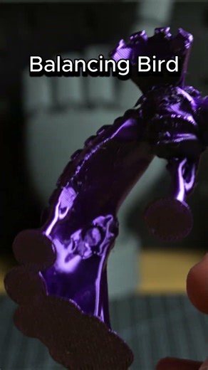 3D Printed Balancing Bird #3dprinting #asmr #timelapse