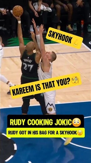 Rudy turned into KAREEM against Jokic😳