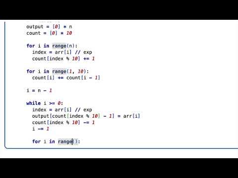 Radix Sort in Python for Positive Numbers