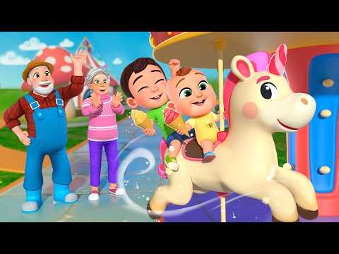 Baby's First Carousel Ride | Playground Song +More Lalafun Nursery Rhymes
