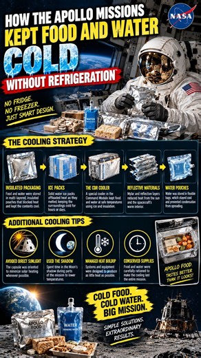 How the Apollo missions kept food and water cold without refrigeration