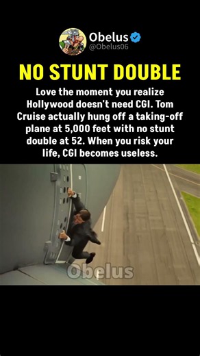 Tom Cruise hung off a plane at 5,000 feet