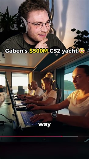 They're playing CS2 on a yacht 😳