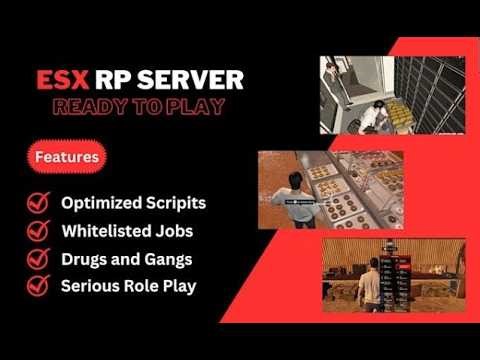 ESX V1 Super Edition DRAG AND DROP - BEST FULL FIVEM ESX SERVER - SQL READY