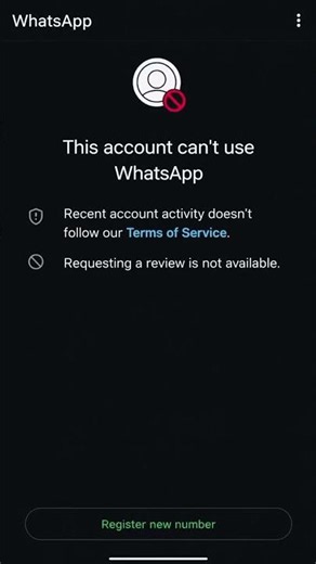 Unblock WhatsApp account number services