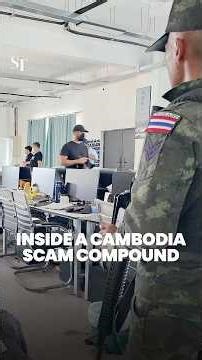 Inside a Cambodia scam compound: Abandoned desks, beds and chat guides