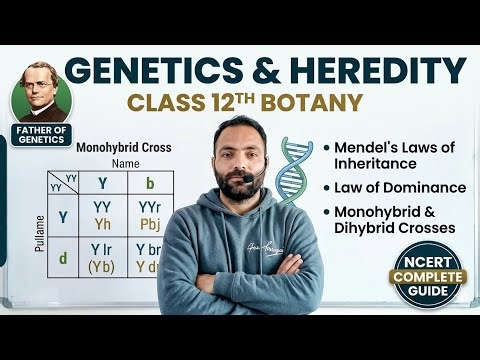 Genetics and heredity /class 12th/ botany/ full detailed Lecture on laws of inheritance #class12