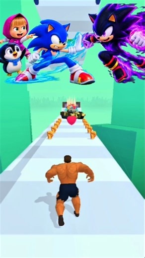 Sonic vs Dark Sonic 🔥 Ultimate Revenge Fight! | Sonic, Masha & Gugu Gaga Save the Day #halo #shorts