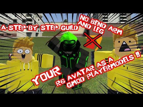 TUTORIAL: How to put Your Roblox R6 Avatar as Garry's mod PlayerModels!!! (No using Rblx2source)