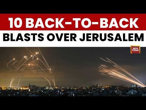 Israel Under Attack News: Iran Strikes Israel, 10 Blasts Heard In Jerusalem; Iron Dome Intercepts