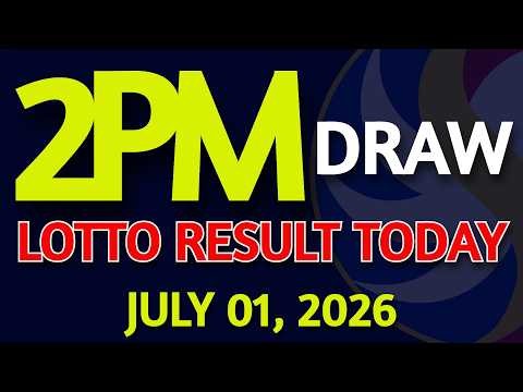 2pm Lotto Result Today July 01, 2026 Swertres Ez2 PCSO