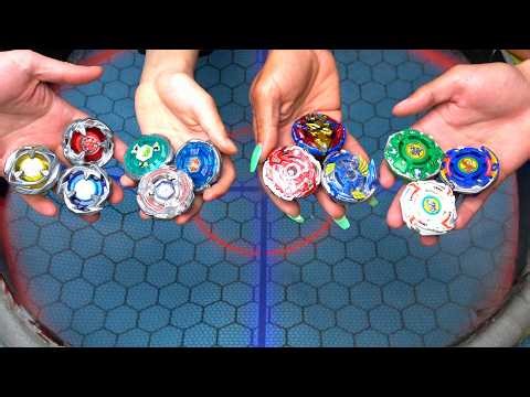 TEAM X vs TEAM BURST vs TEAM METAL vs TEAM PLASTIC Beyblade X Battles