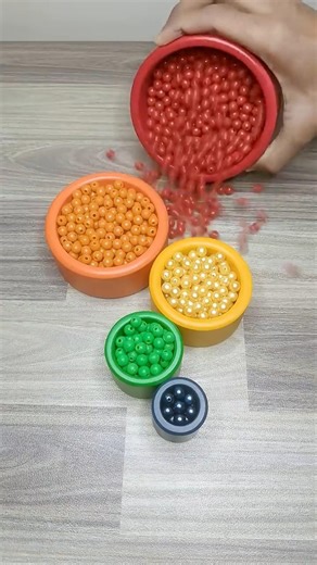 Satisfying Colorful Beads Sorting Asmr #shorts