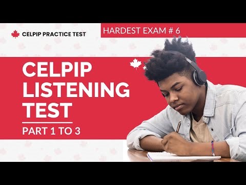 CELPIP Listening Mock Test 2026 Part 1 to 3 Exam #6