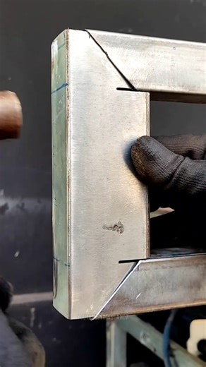 The secret to stronger fabrication of thin metal #welding #welder #metalworking #fabrication