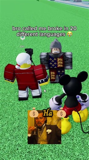 MICKEY meets RICH PEOPLE 💰😭 #roblox #funny