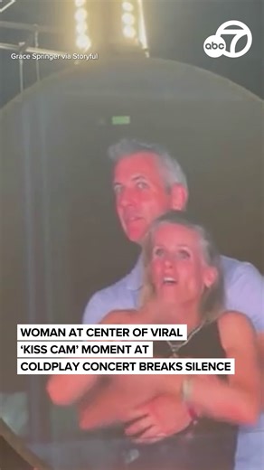 Kristin Cabot, the woman at the center of the viral "kiss cam" moment at a Coldplay concert earlier this year, is breaking her silence. "I made a bad decision and had a couple of High Noons and danced and acted inappropriately with my boss. And it's not nothing," she said. "I took accountability and I gave up my career for that. That's the price I chose to pay." | ABC7