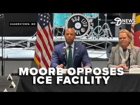 Gov. Moore holds closed-door roundtable on ICE detention center opposition