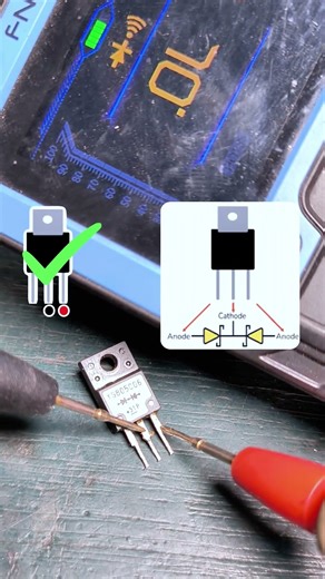 Testing a Schottky Diode (YG805C06) Quickly #electronicslearning #diodes #electronicsbasics