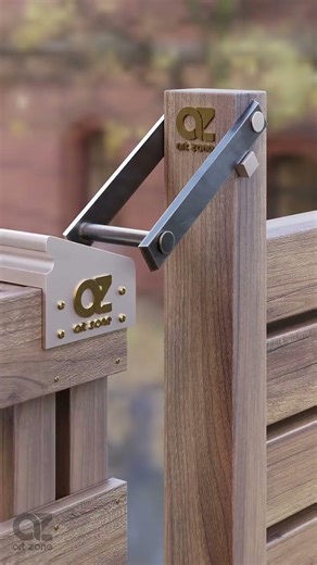 "Automatic Latching Door Lock "Sliding Gate Latch | #Shorts #GateLock #SlidingLatch"