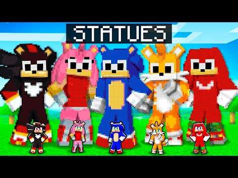 Minecraft FRIENDS STATUE House Battle!