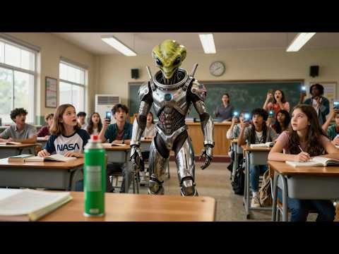 The Alien Army Attacked the Class — The Human Girl Ended It With Tactics They Never Saw