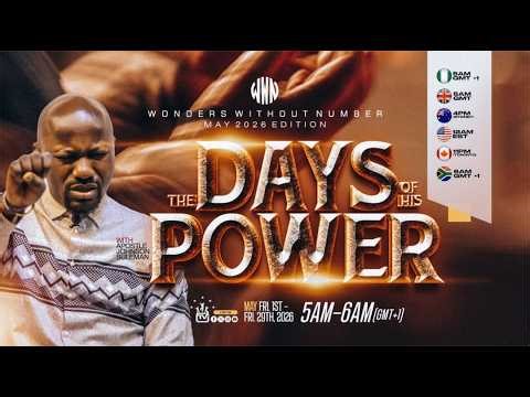 Apostle Suleman LIVE: THE DAYS OF HIS POWER!🔥 || WWN #Day 2 - MAY Edition || 4th MAY, 2026