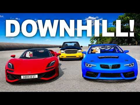 CARS vs EXTREME DOWNHILL! - BeamNG