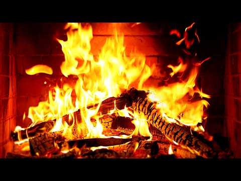 🔥 Fireplace 4K UHD! Fireplace with Crackling Fire Sounds. Fireplace Ambience