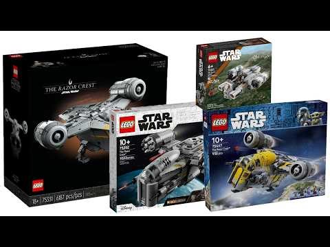 All LEGO Star Wars Razor Crest sets made so far Compilation/Collection Speed Build
