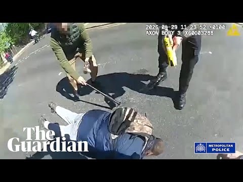 Police bodycam footage shows moment of Golders Green stabbing arrest