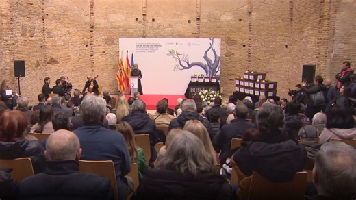 Homenaje a las víctimas de la fosa de Borja (Zaragoza) recuperadas de Cuelgamuros
