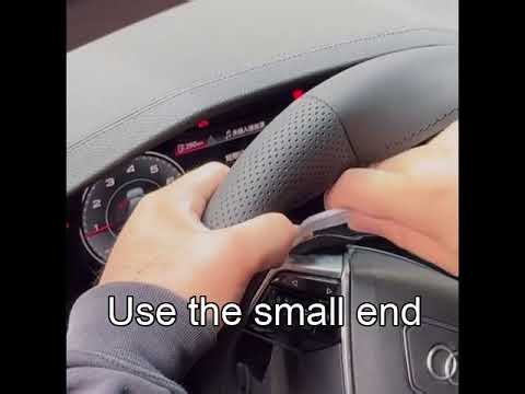 Installation tutorial for Audi steering wheel covers