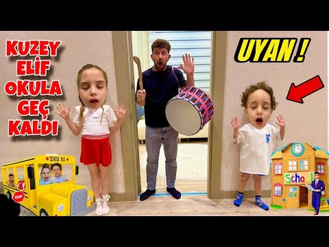 KUZEY ELİF OKULA GEÇ KALDI ‼️