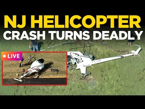 NJ Helicopter Crash Live: One Dead, One Critical After Two Helicopters Collide in New Jersey