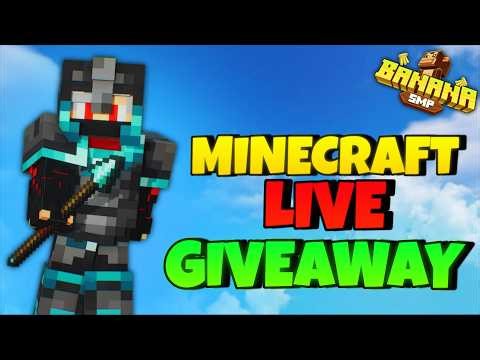 Minecraft 🍌 BANANA SMP Live Stream | GIVEAWAY 🤑