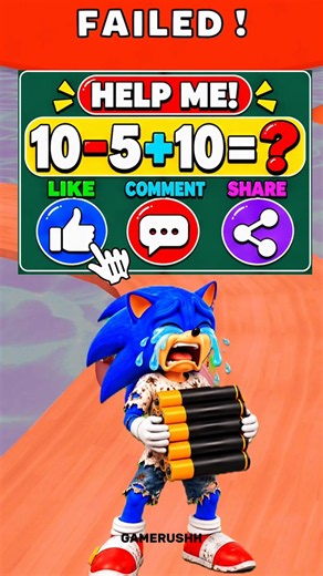 😱 SONIC FAILED TWICE… BUT WON ON THE 3RD TRY! 🔋🎮🔥 #viral #sonic #trending #funny #shorts #gameplay