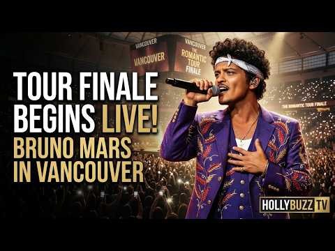 BRUNO MARS Day 74 LIVE! The Romantic Tour Finale Begins at Vancouver's B.C. Place Stadium