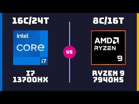 Intel Core i7 13700HX vs AMD Ryzen 9 7940HS – CPU Comparison
