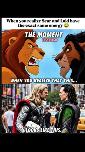 When You Realize Scar & Loki Have The Exact Same Energy! 😂🦁⚡ | Thor vs Loki & Mufasa vs Scar