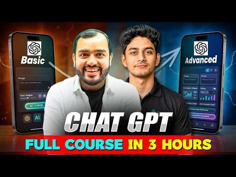 ChatGPT FULL COURSE in 3 Hours || From Basics to Advanced 💥 || Earners